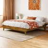 Bme Catherine teak brown bed frame without headboard