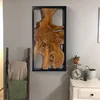 Greenage teak wall decor farmhouse rectangle rustic art