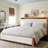 Homkdom solid wood bed frame with storage and upholstered headboard