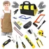 QeeHeng 38-piece kids tool set with woodworker apron and hand saw