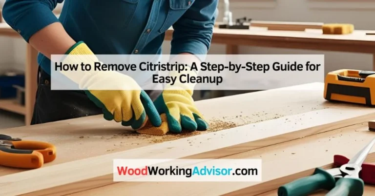 Scraping and removing Citristrip stripping gel residue from a wood surface