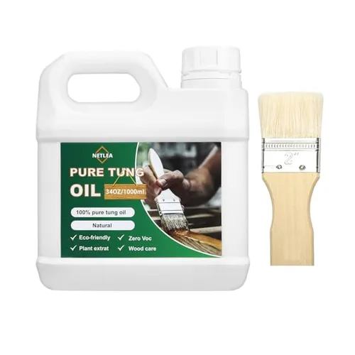 NetLea 34oz 100% pure tung oil for furniture and countertops