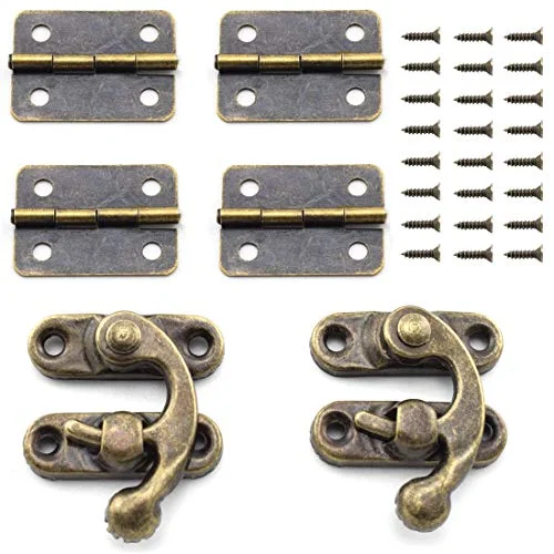 SDTC Tech retro jewelry box hardware kit with hasp catches and hinges