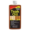 Star Brite Golden Teak Oil bottle for sealing and protecting teak wood double doors