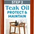 AquaTeak premium teak oil bottle for wood furniture