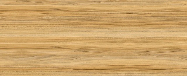 Natural teak wood grain texture close-up