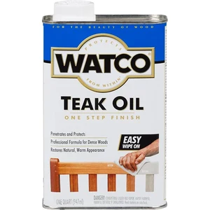 Watco Teak Oil Finish quart can