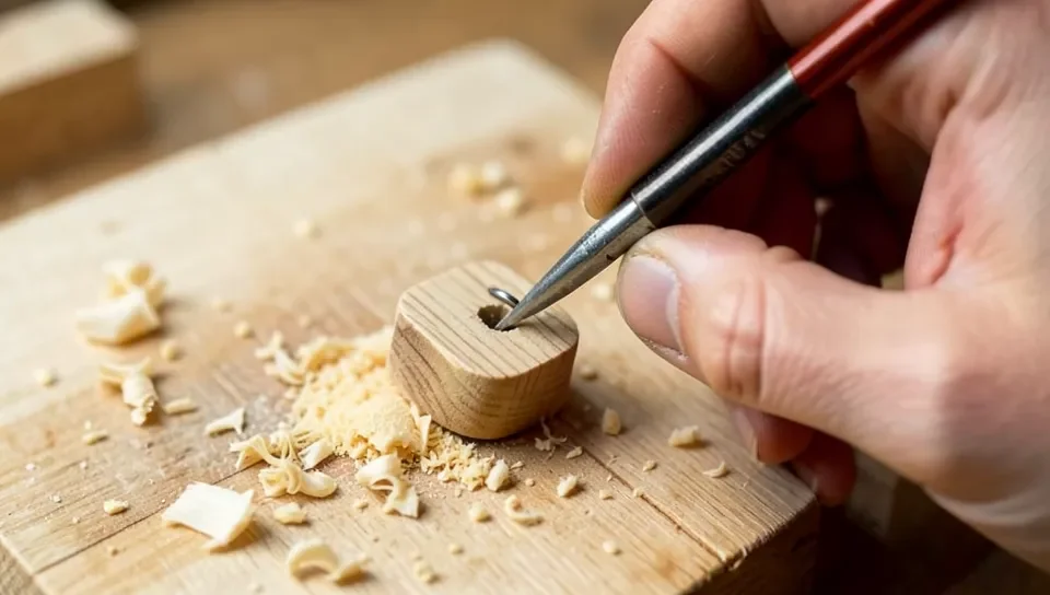 Carving a small keychain fob from basswood