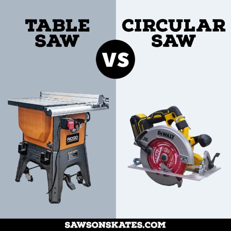Circular Vs Table Saw