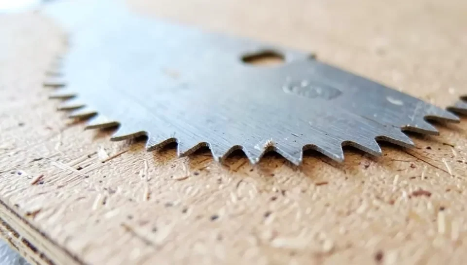 A high tooth-count carbide blade suited for cutting MDF cleanly