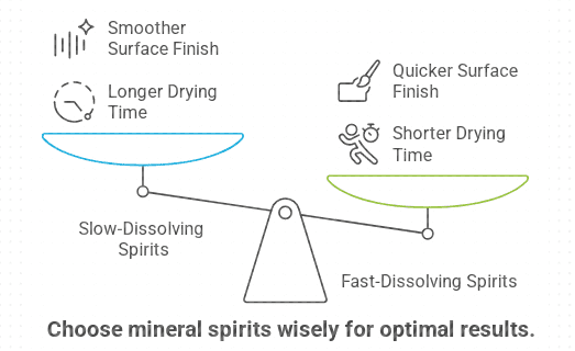 Slow to Dissolve Vs Fast to Dissolve Mineral Spirits