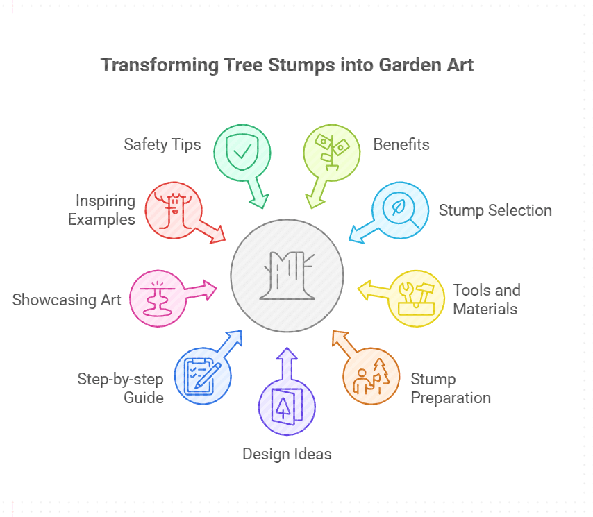 Transform Tree Stumps into Stunning Garden Art 