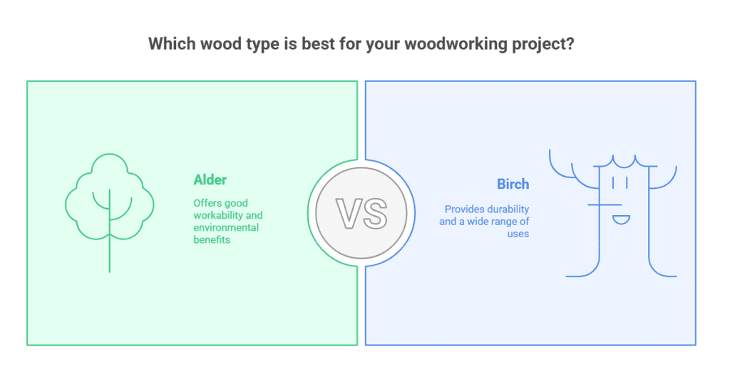 Alder Vs Birch: Wood Qualities Compared