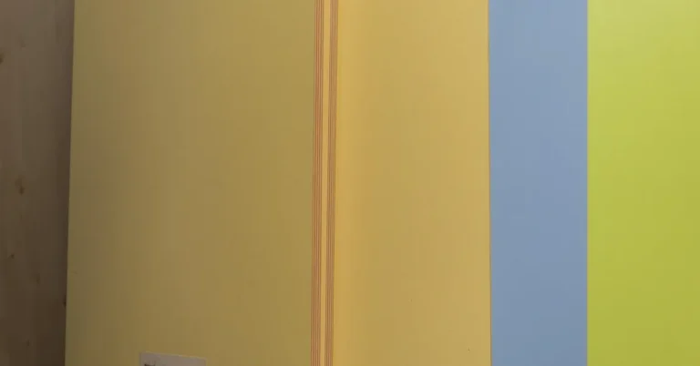 MDF boards in multiple colors and thicknesses displayed in a hardware store with price label