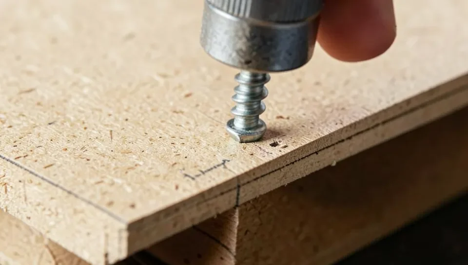 Screw placement distance from the edge of an MDF board