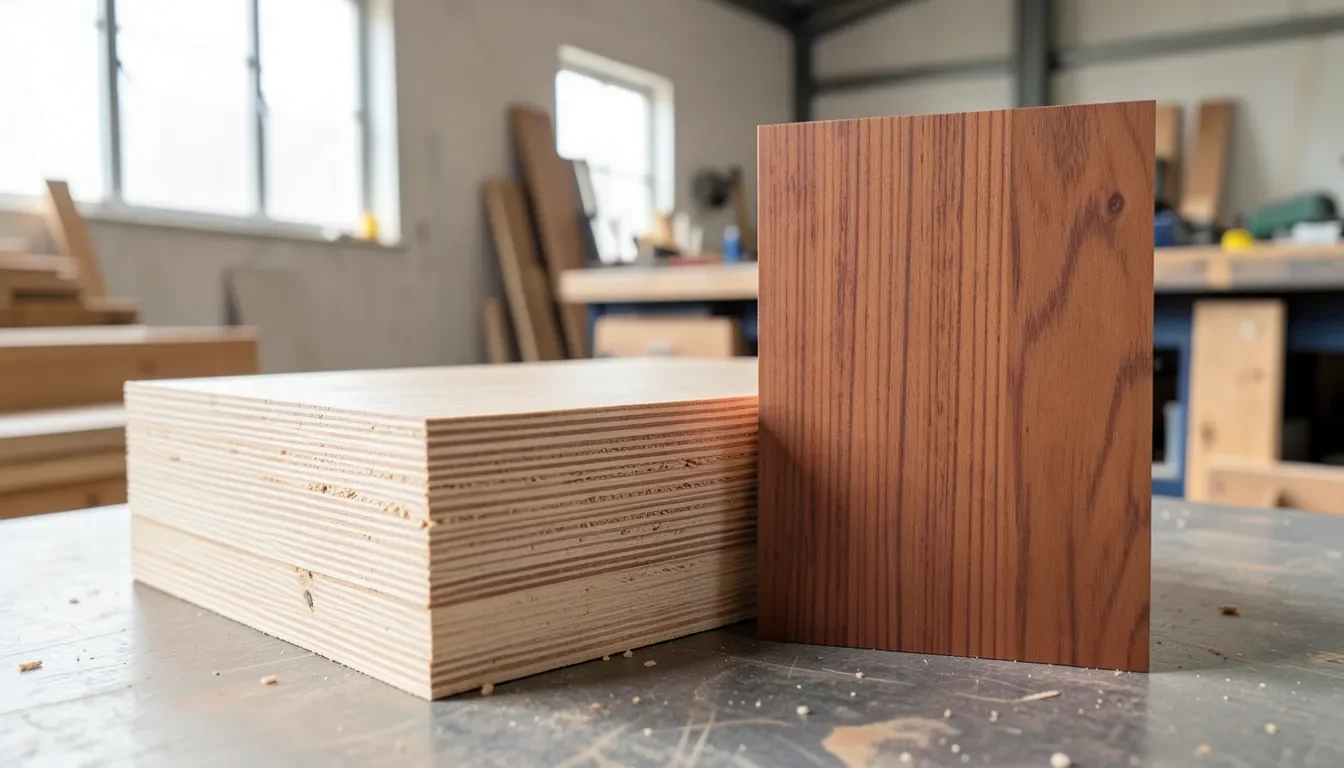 Construction plywood is far thicker and heavier than thin luan underlayment panels