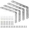 stainless steel L bracket corner brace 35 pound max load pack of 4