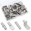 nickel plated shelf support pegs kit 104 pieces for cabinet shelves