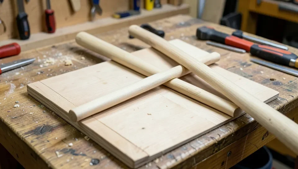 Winding sticks sighted across their tops reveal twist that a straightedge alone can miss