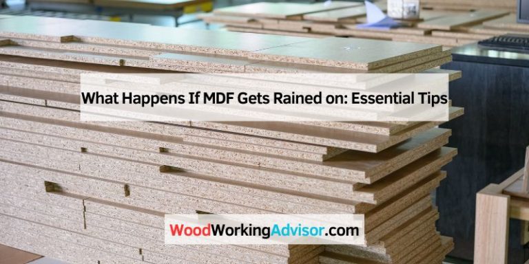 What Happens If MDF Gets Rained on