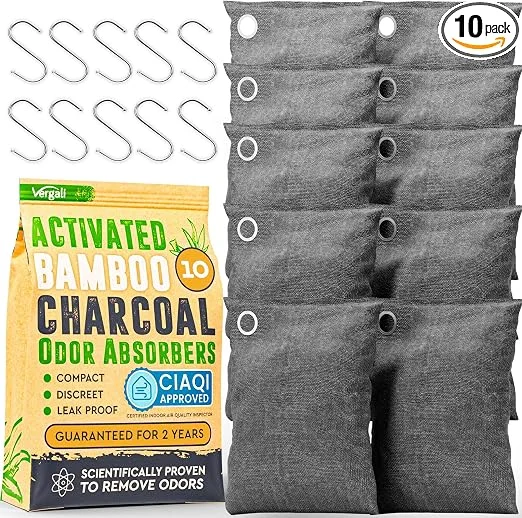Activated charcoal odor absorber bags