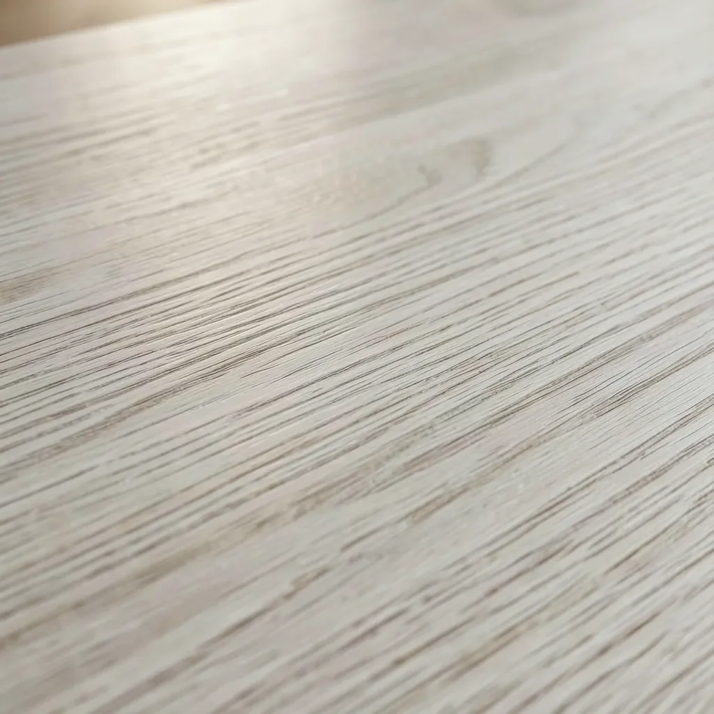 Close-up of pale, straight-grained ash wood