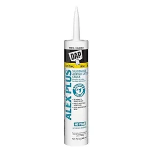 DAP Alex Plus acrylic latex caulk with silicone tube