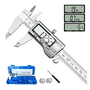 Digital Caliper Measuring Tool, Stainless Steel Vernier Caliper Digital Micromet