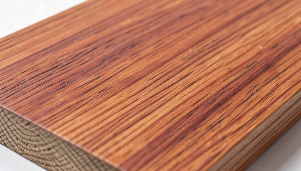 Close-up of Douglas fir's tight, straight grain