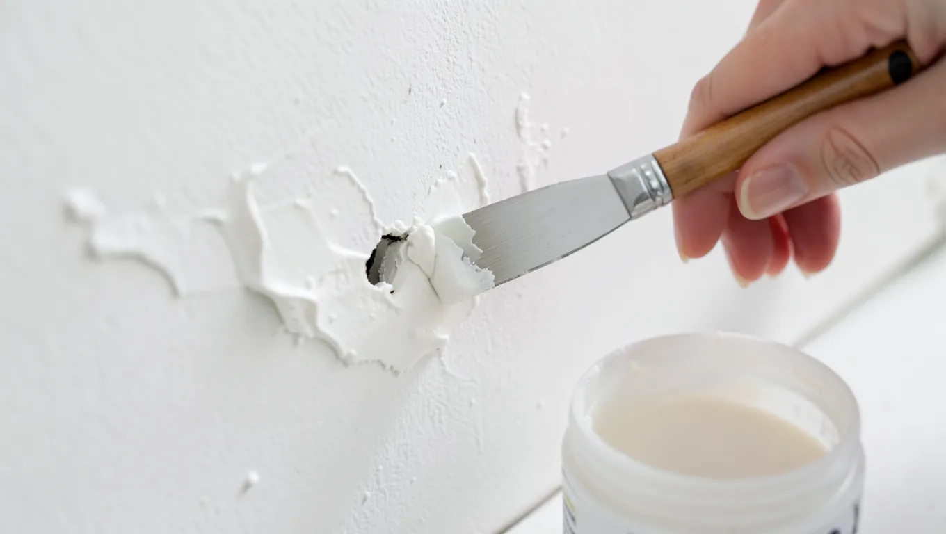 featured applying spackle putty wall repair