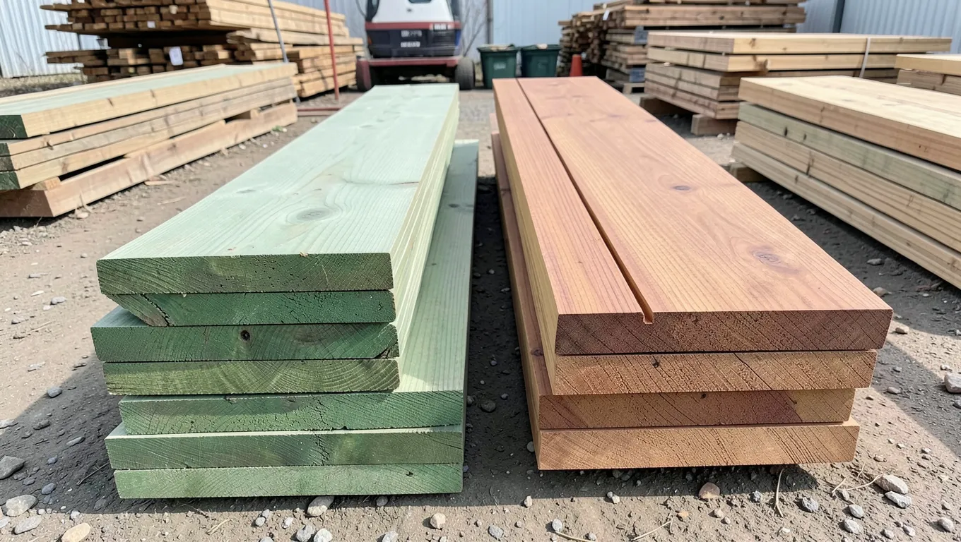 featured pressure treated pine vs cedar boards