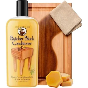 Howard Butcher Block Conditioner and cutting board oil bottle