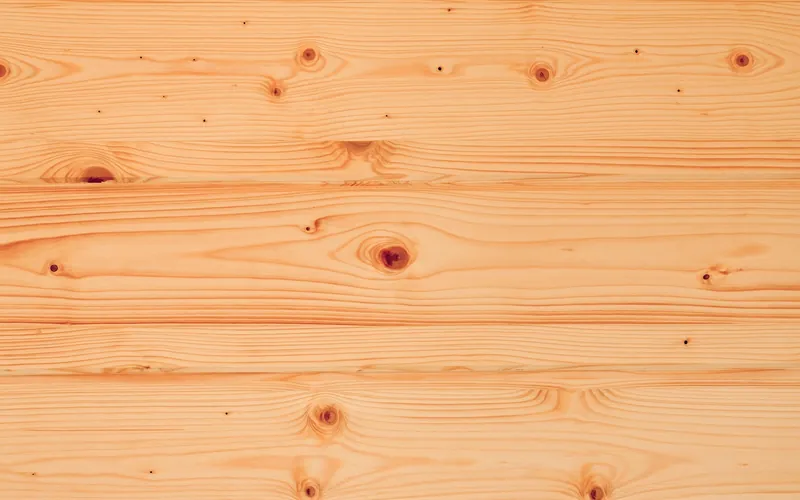 Pine boards with small tight knots and straight grain