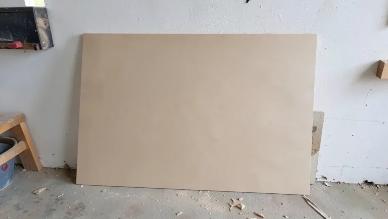 MDF board sheet showing both smooth faces