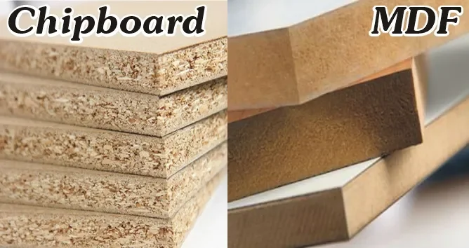 Comparison of Chipboard and MDF structures