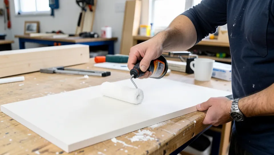 Priming MDF with a roller before applying emulsion paint