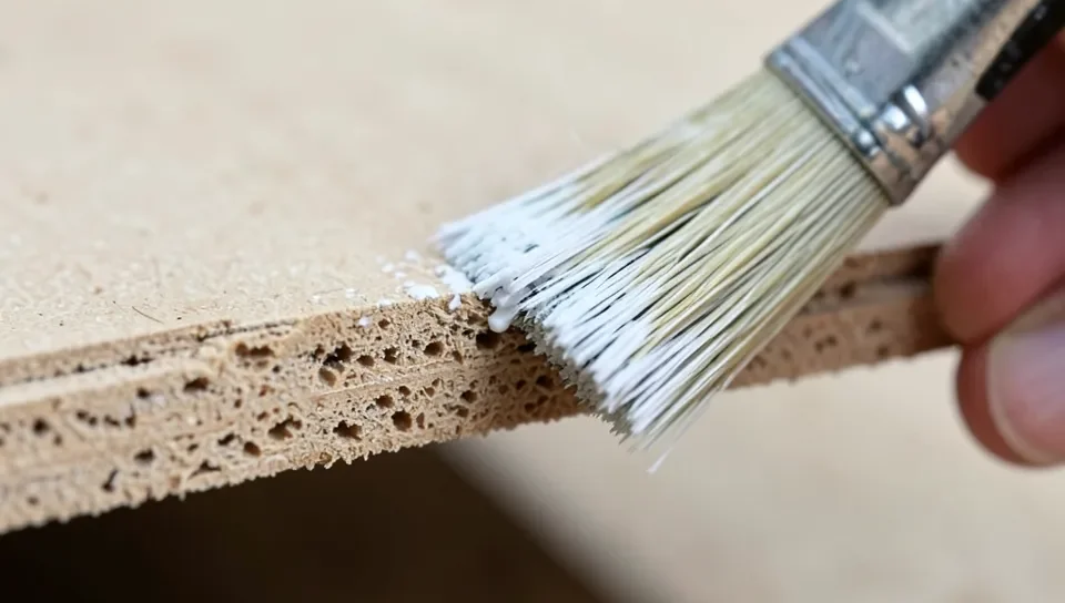 Raw cut MDF edges absorb far more primer than the smooth factory faces