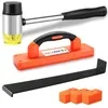 REXBETI flooring installation kit with mallet, pull bar, tapping block and spacers