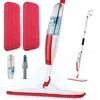 Wet spray mop with 14 oz refillable bottle and 2 microfiber pads