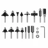 BOSCH RBS015MBS 15-Piece Carbide-Tipped Wood Router Bits Set