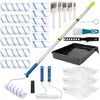 28-piece paint roller kit with extension pole