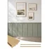 SmartStandard MDF panelling wainscoting kit 220 x 51 in