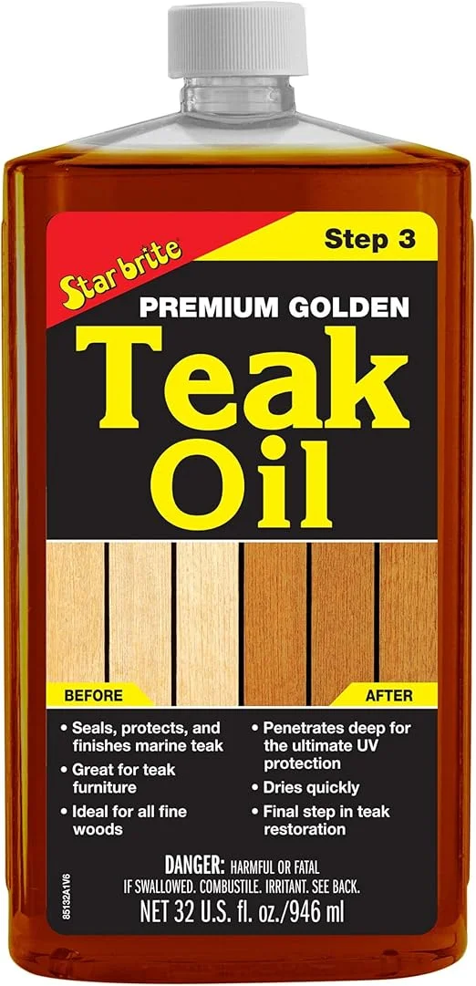 Star Brite Premium Golden Teak Oil, 32 oz