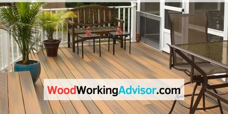 Tongue and groove composite decking boards on a covered porch with a seamless, gap-free fit