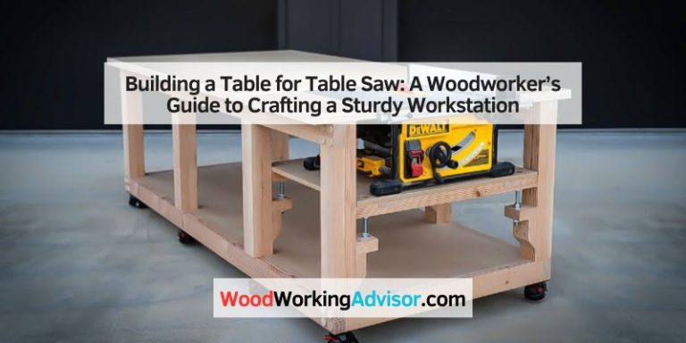 Building a Table for Table Saw