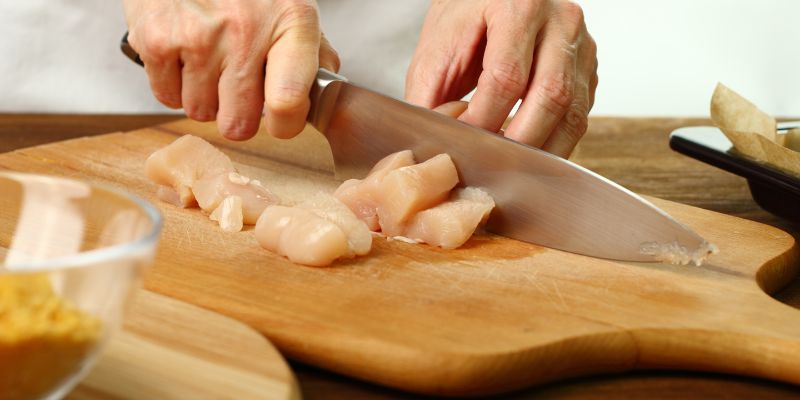 How to Safely Cut Chicken on a Wood Cutting Board