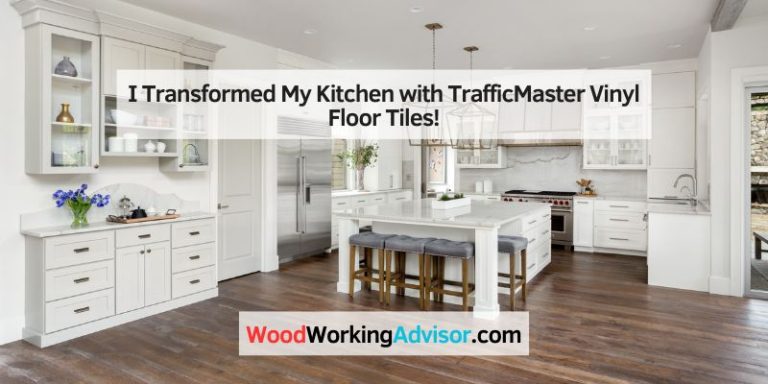 I Transformed My Kitchen with TrafficMaster Vinyl Floor Tiles!