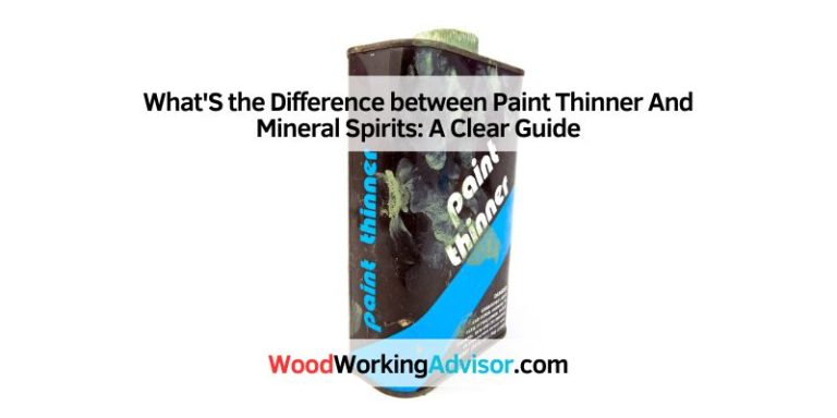 What'S the Difference between Paint Thinner And Mineral Spirits