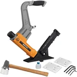 Bostitch pneumatic flooring nailer used for hardwood floor installation