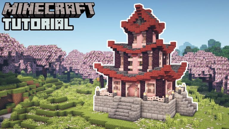Cherry Wood Temple Minecraft